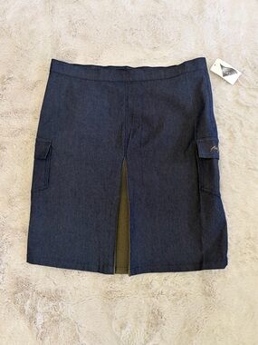 NWOT Vintage Y2K Karl Kani Women’s Denim Cargo Mini Skirt Streetwear Size 14